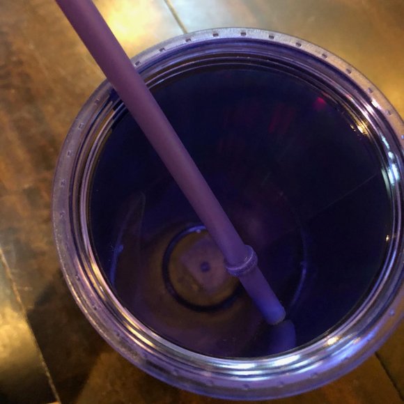 Rare STARBUCKS 24 oz iridescent purple tumbler with straw! - Picture 4 of 4
